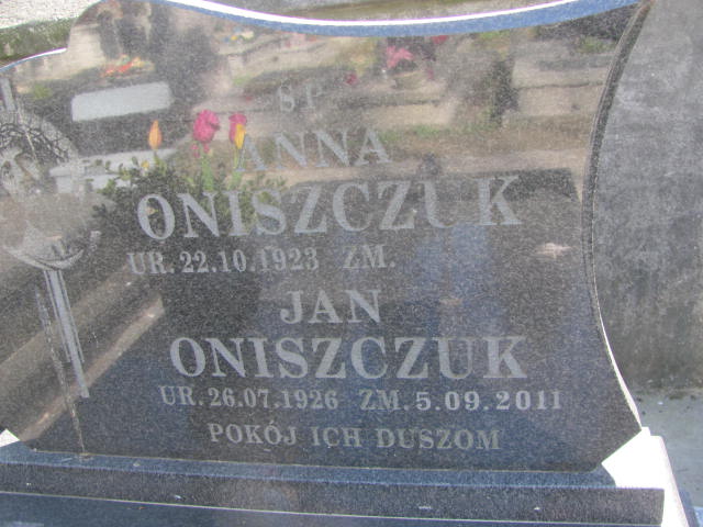 Anna Oniszczuk 1923 Lublin prawosławny - Grobonet - Wyszukiwarka osób pochowanych