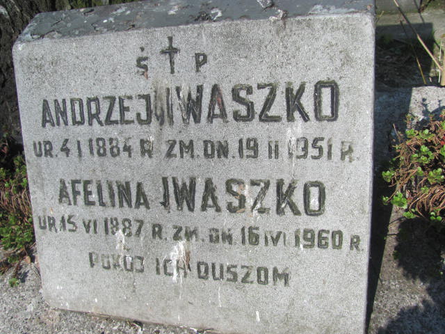 Andrzej Iwaszko 1884 Lublin prawosławny - Grobonet - Wyszukiwarka osób pochowanych