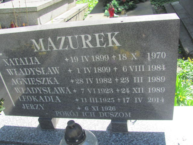 Natalia Mazurek 1899 Lublin prawosławny - Grobonet - Wyszukiwarka osób pochowanych