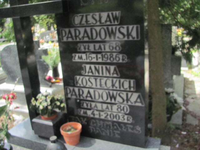 Janina Paradowska Lublin prawosławny - Grobonet - Wyszukiwarka osób pochowanych