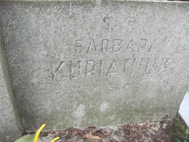 Barbara Kurianiuk Lublin prawosławny - Grobonet - Wyszukiwarka osób pochowanych