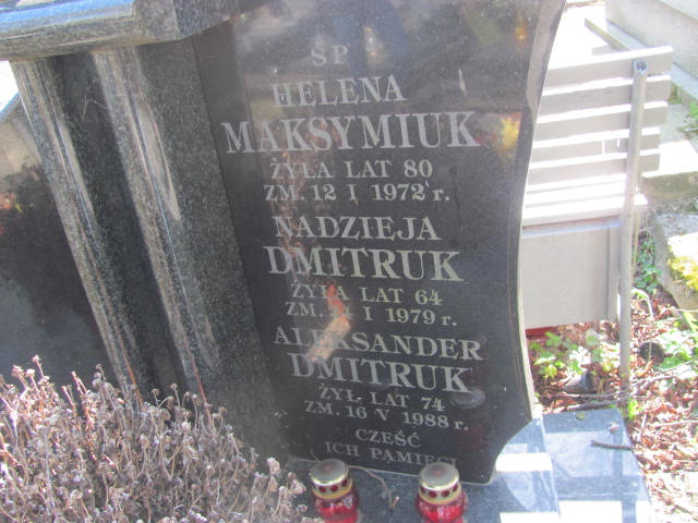 Aleksander Dmitruk Lublin prawosławny - Grobonet - Wyszukiwarka osób pochowanych